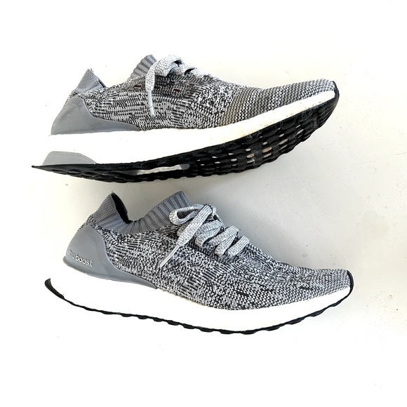 ADIDAS Ultra Boost Uncaged Sneakers Primeknit Upper Pixelated Gray Women’s 9.5 - Picture 3 of 13